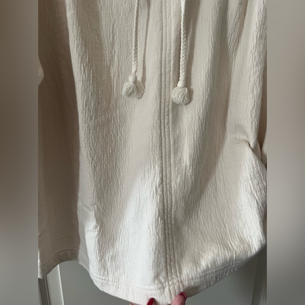 Aerie Cream Pullover Oversized Top Women’s Size Small - Picture 6 of 13